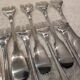 12 silver-plated oyster forks, Christofle Cluny goldsmith, 14.9 cm
