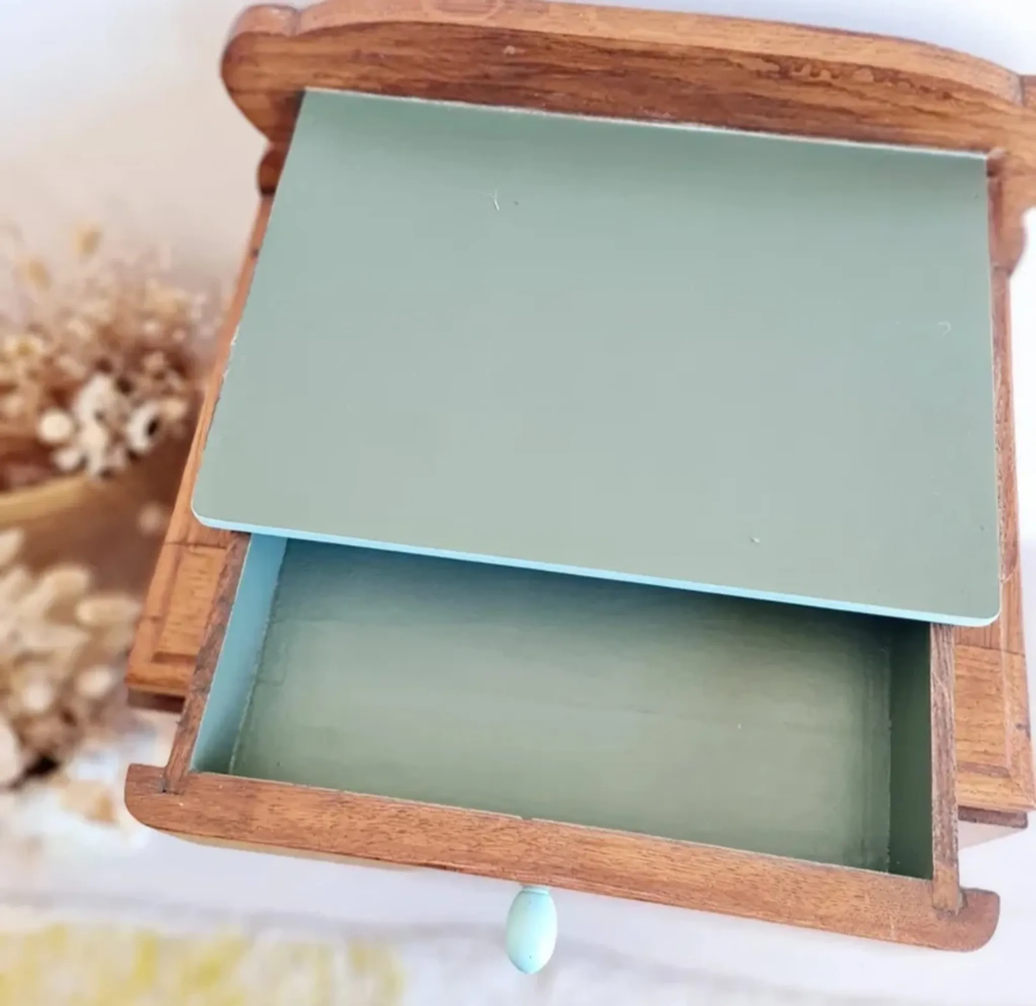 Small bedside table Art Deco wood