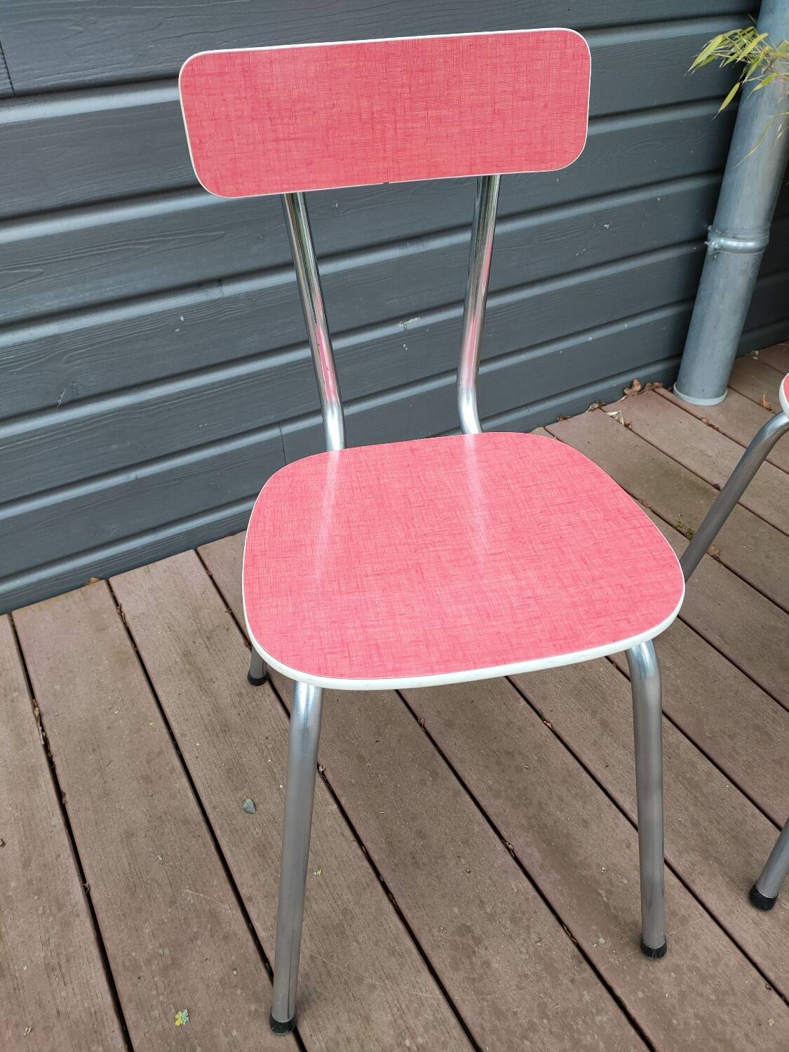 Paire de chaises en formica vintage