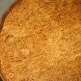 Vintage 1940s Burr Walnut swivel coffee table.