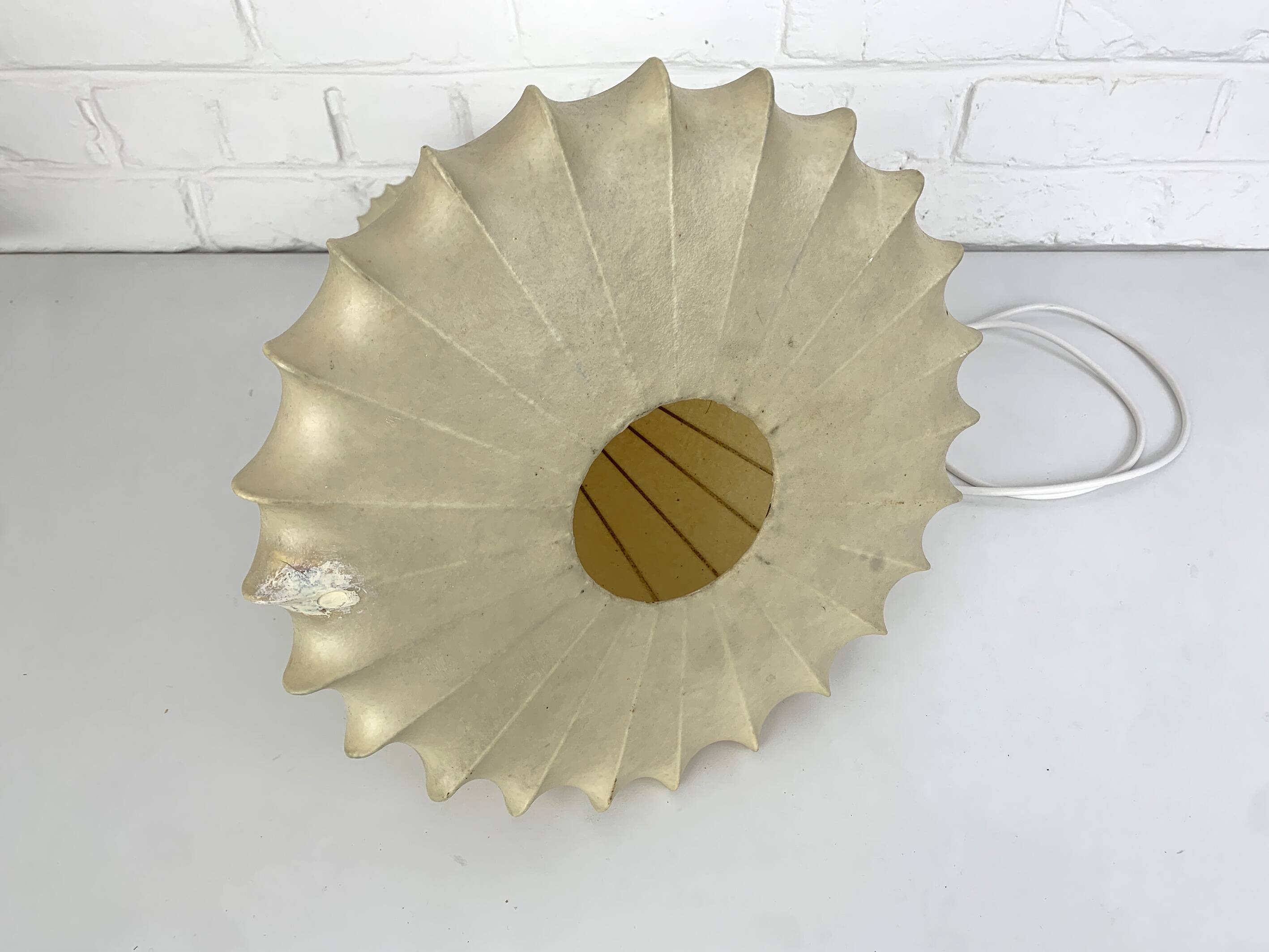Large Cocoon Pendant Lamp, Friedel Wauer for Goldkant Leuchten, 1960s
