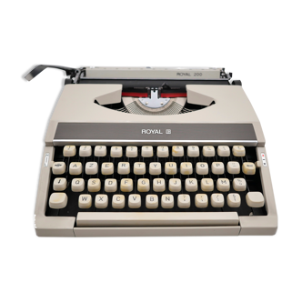 Machine à écrire Royal 200 beige sable révisée ruban neuf