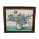 Huile sur toile bouquet d'iris