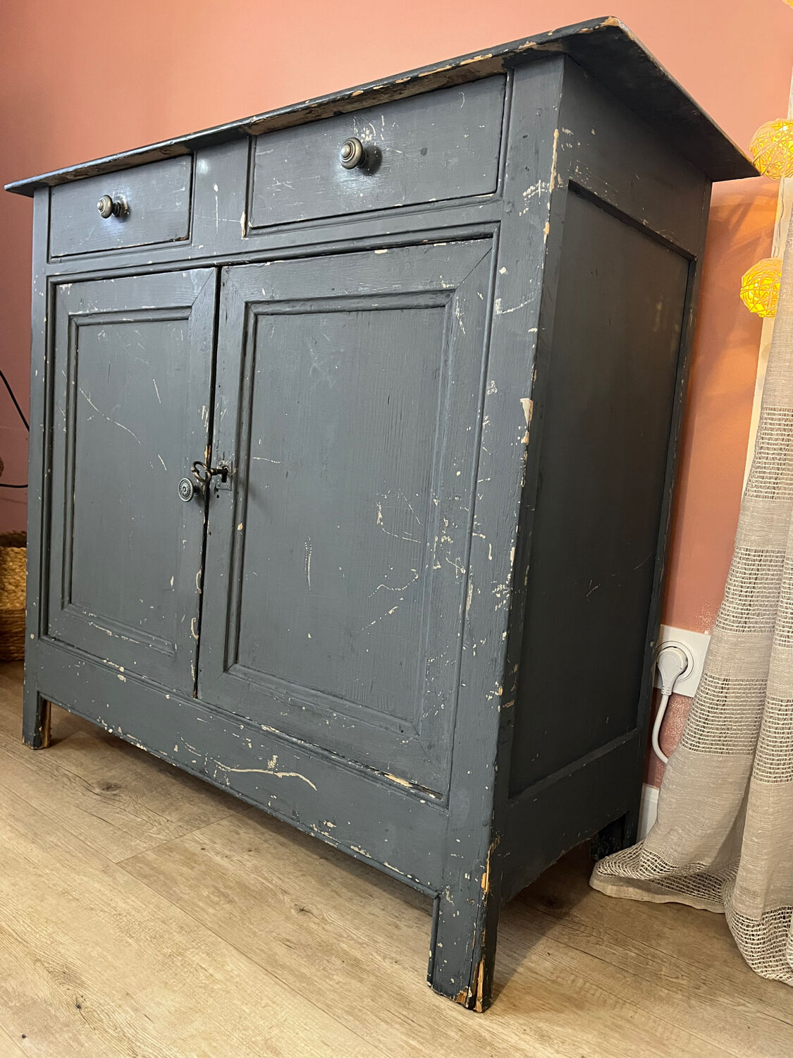 Slate blue Parisian buffet