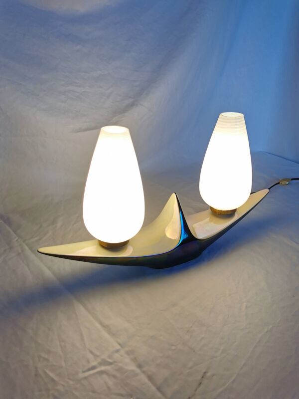 Lampe céramique Verceram, 1950, France.
