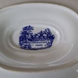 Ancienne saucière en faïence de Sarreguemines modèle Romantic