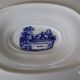 Old Sarreguemines earthenware sauce boat, Romantic model