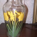 Vase motif jonquille