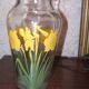 Daffodil pattern vase