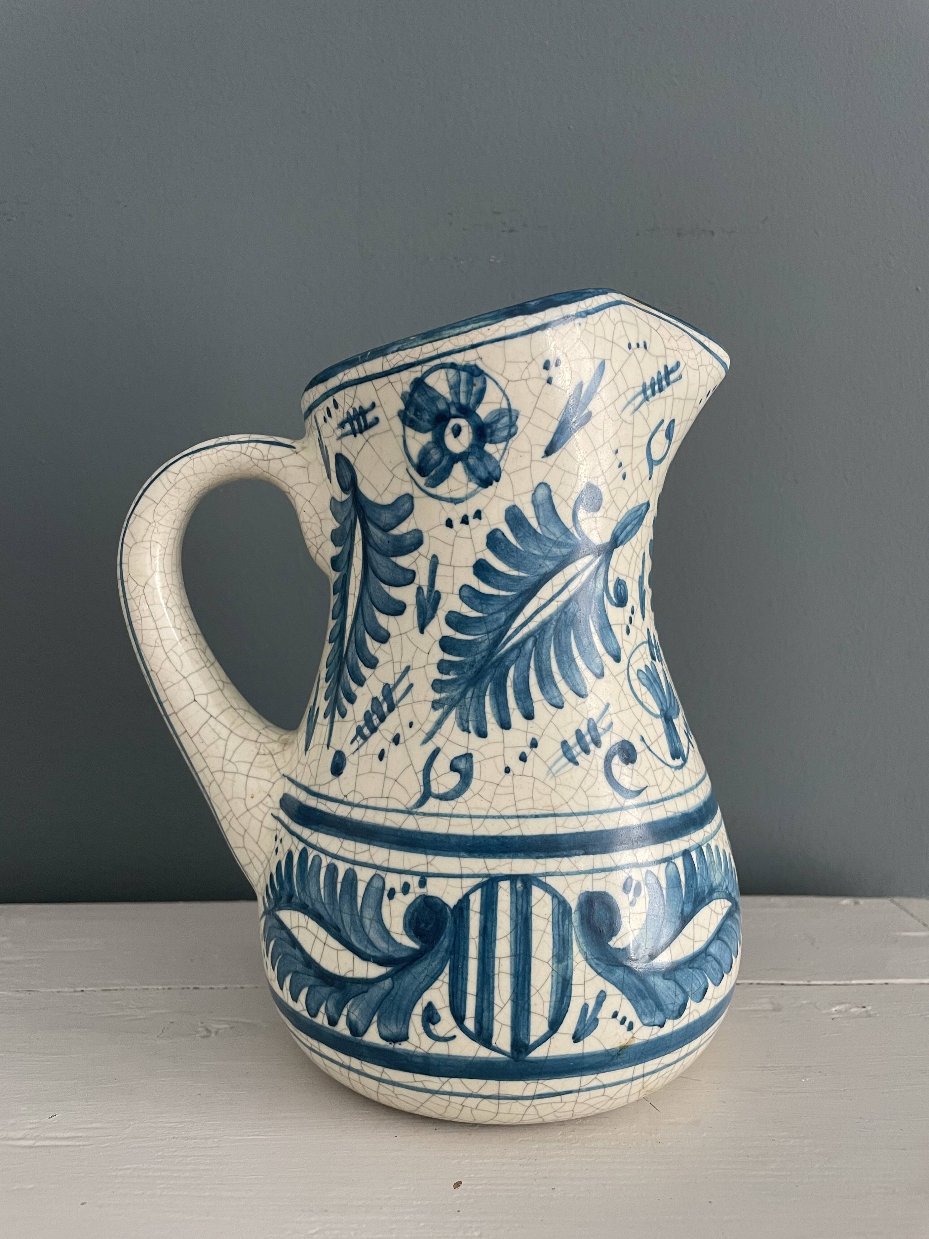 Sangria pitcher, Benlloch ceramic, Manises, 1960