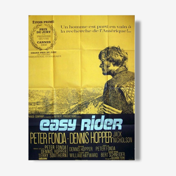 Original poster 1969 easy rider vintage old motorcycle harley davidson peter fonda jack nicholson 120 x 160 cm