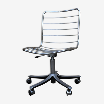Chrome design swivel desk chair