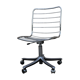 Chaise bureau pivotante chrome