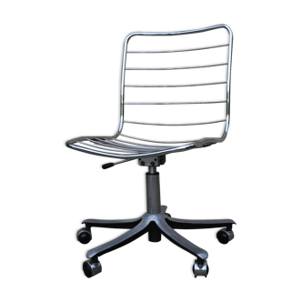Chrome design swivel desk chair