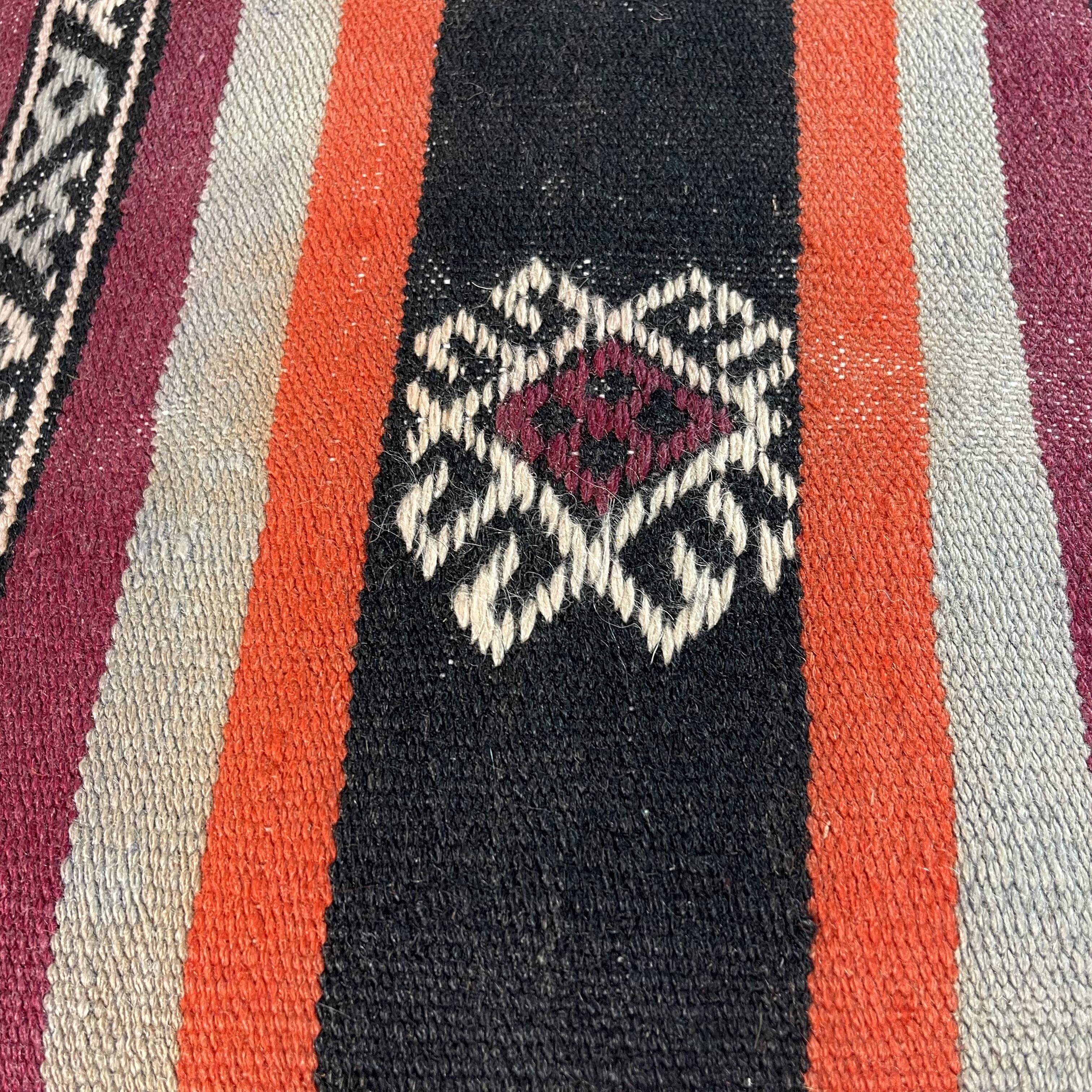 Housse de coussin turque kilim vintage, 60x60 cm