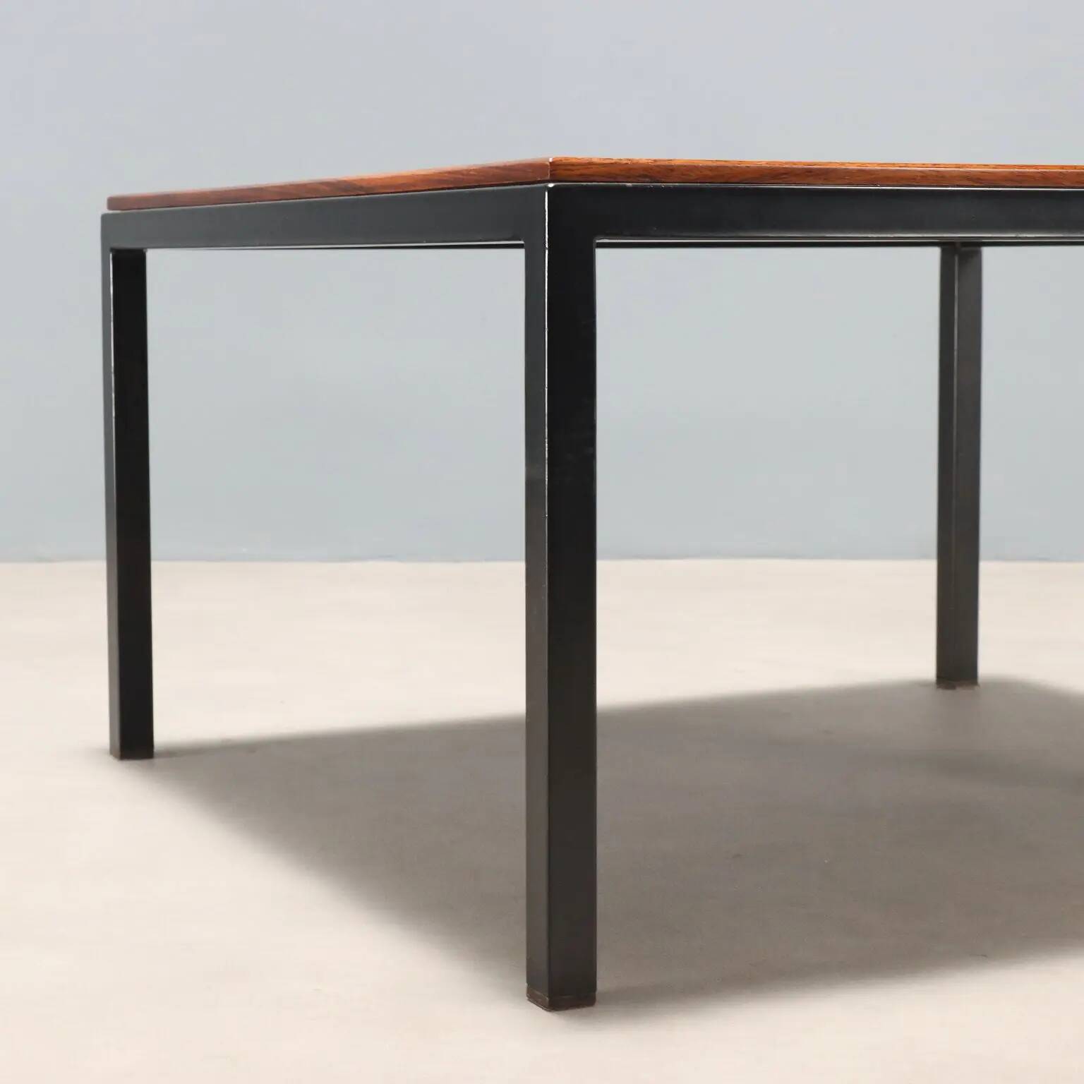Vintage Arflex coffee table designed by Paolo Tilche in wood, Italy, 1960s.