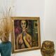 Nude painting, oil on canvas signed Montijano 60's