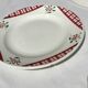 6 plates dessert digoin model niger dark red