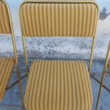 6 folding chairs Lafuma vintage 1970