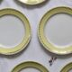 Set of 6 flat plates Luneville, Libourne model, vintage French