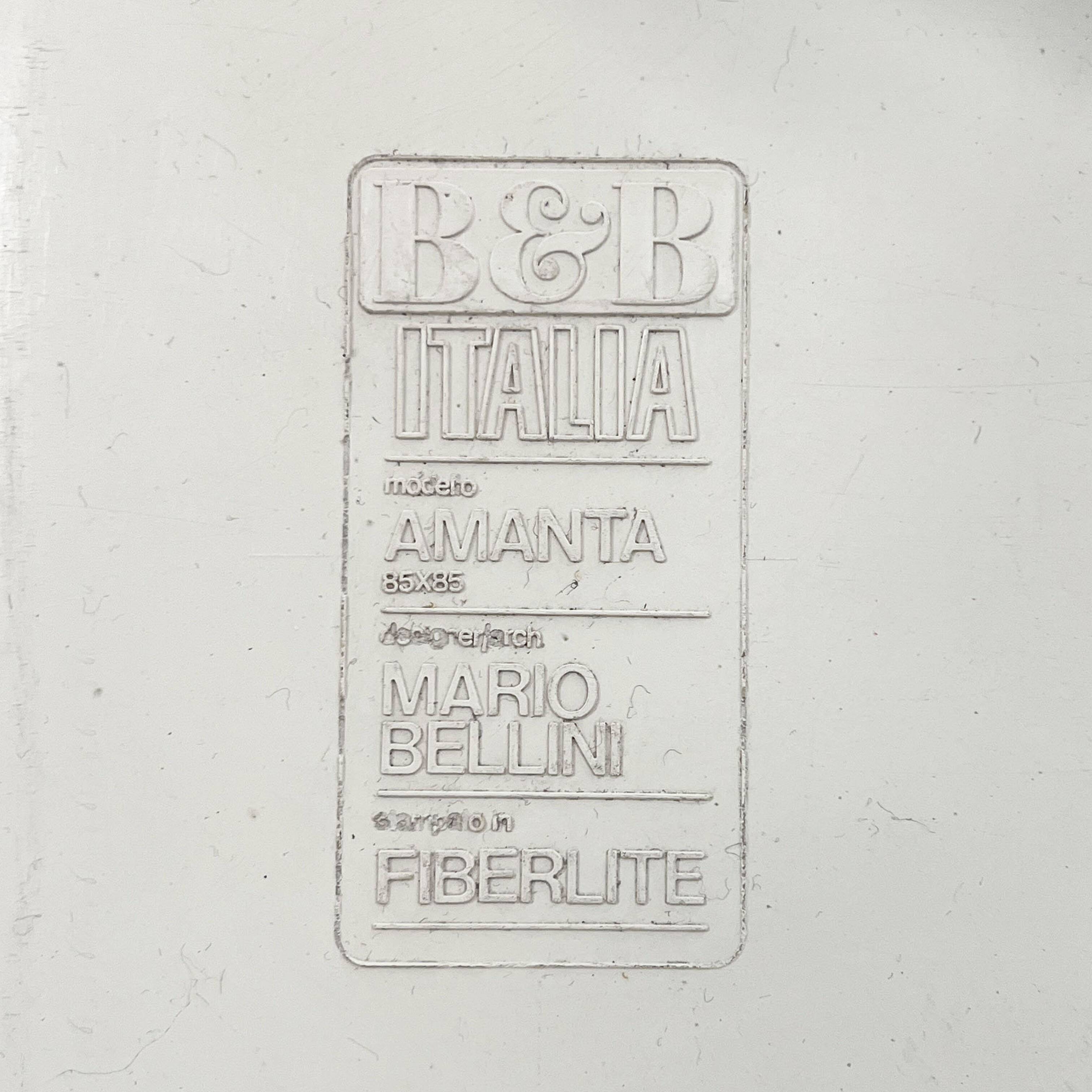 Amanta white coffee table by Mario Bellini for B&B Italia, 1970