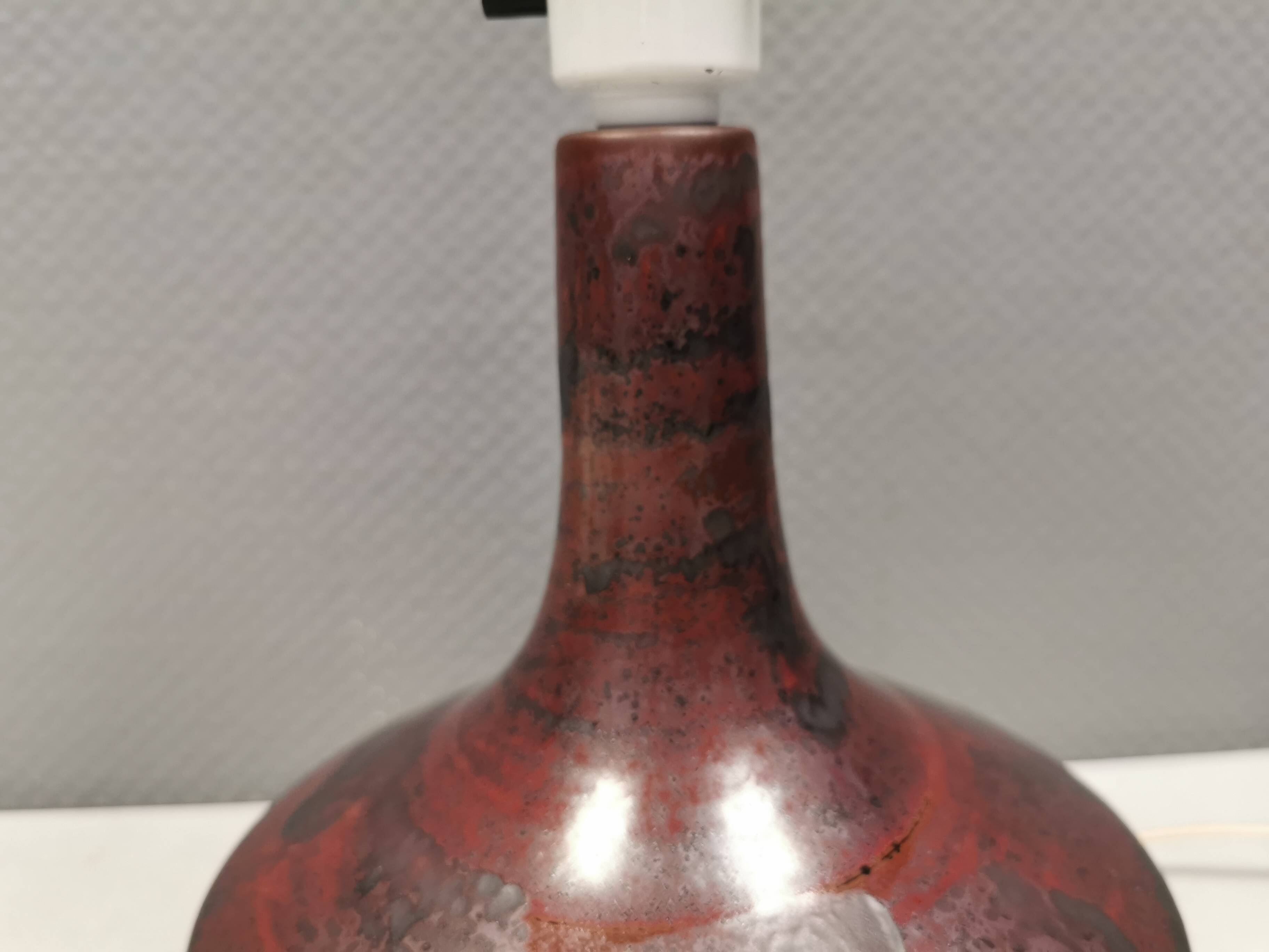 Table lamp in ceramic from Desiree Denmark 1980s.