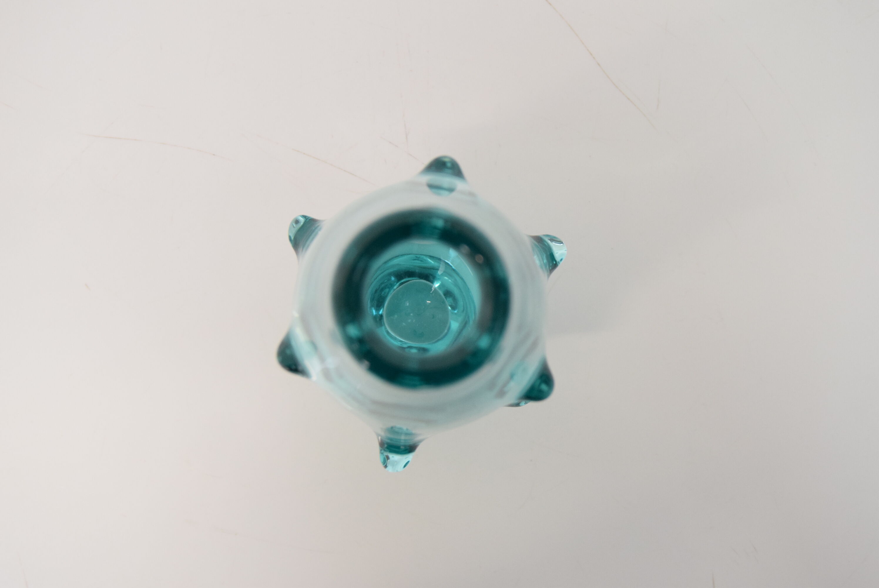 Vintage Glass Vase by Miroslav Klinger for Zelezny Brod Glasswork,1960's.