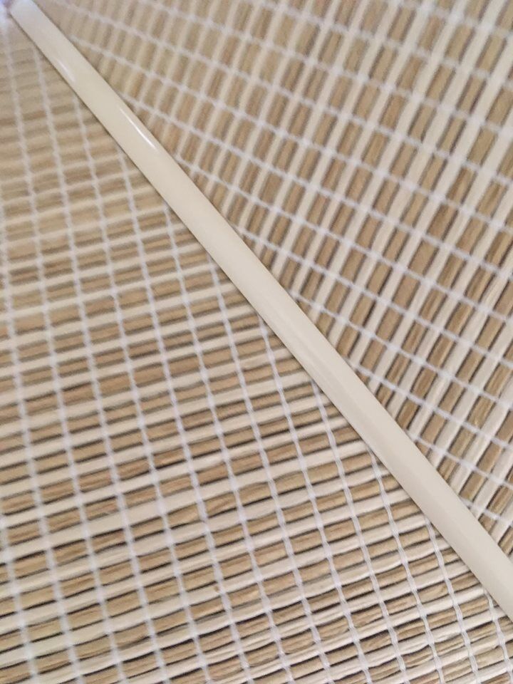 Six-sided braided straw hanging lamp