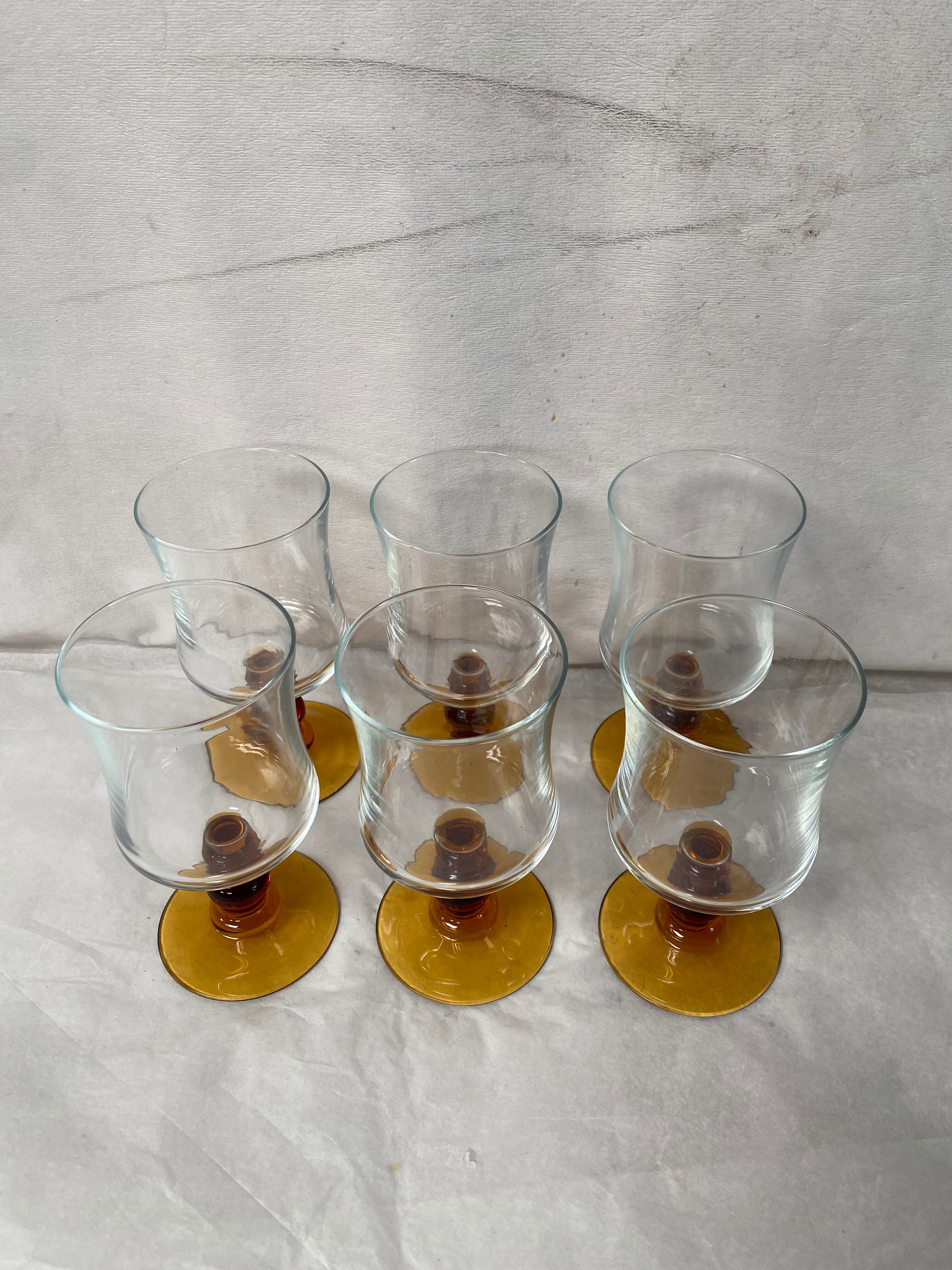Set of 6 vintage water glasses