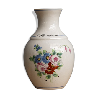 Signed faience vase - Fort Mahon
