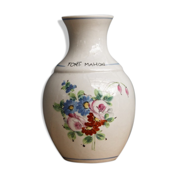 Vase en faience signé - Fort Mahon