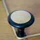 Coat rack, coat hook in gold metal and head black bakelite