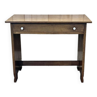 Table bureau à tiroir en chêne de Joseph Savina (1901-1983)