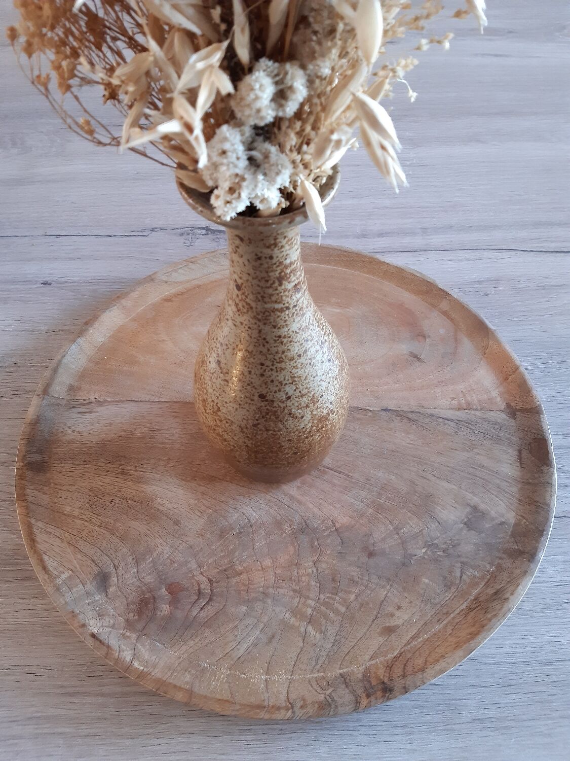 Pyrite stoneware vase
