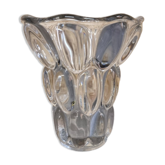 Moulded glass vase