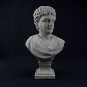 Bust of Marcus Aurelius Caesar as a teenager, in terracotta with a grey patina, 20th century