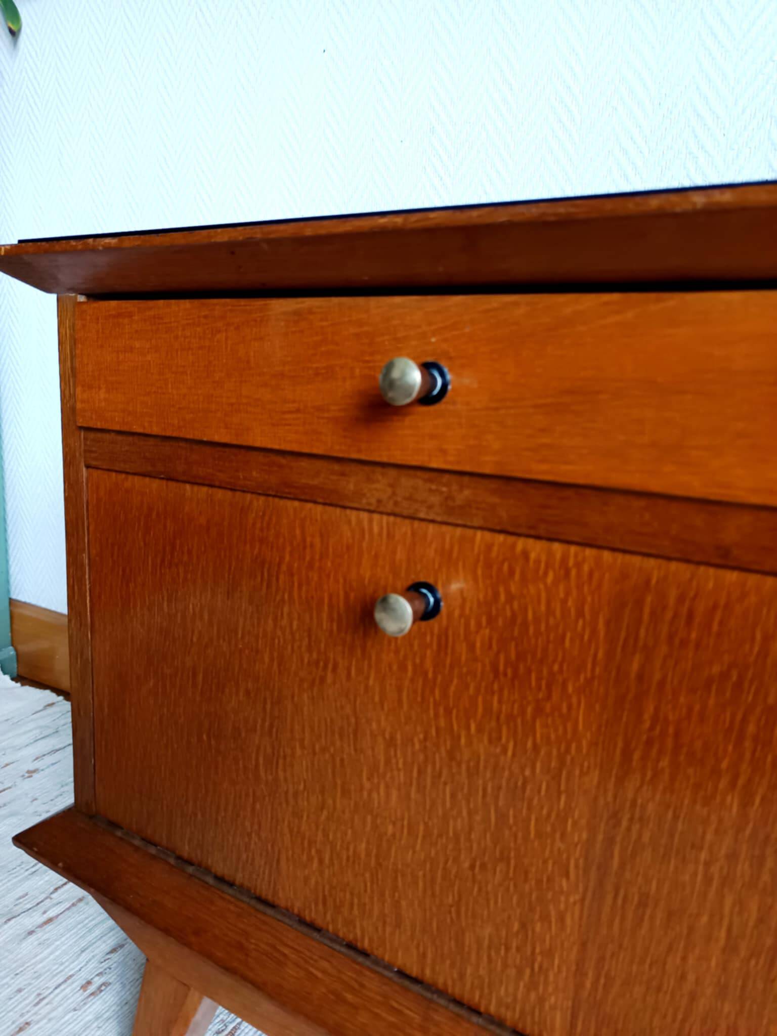 Vintage bedside tables from the 1950s.