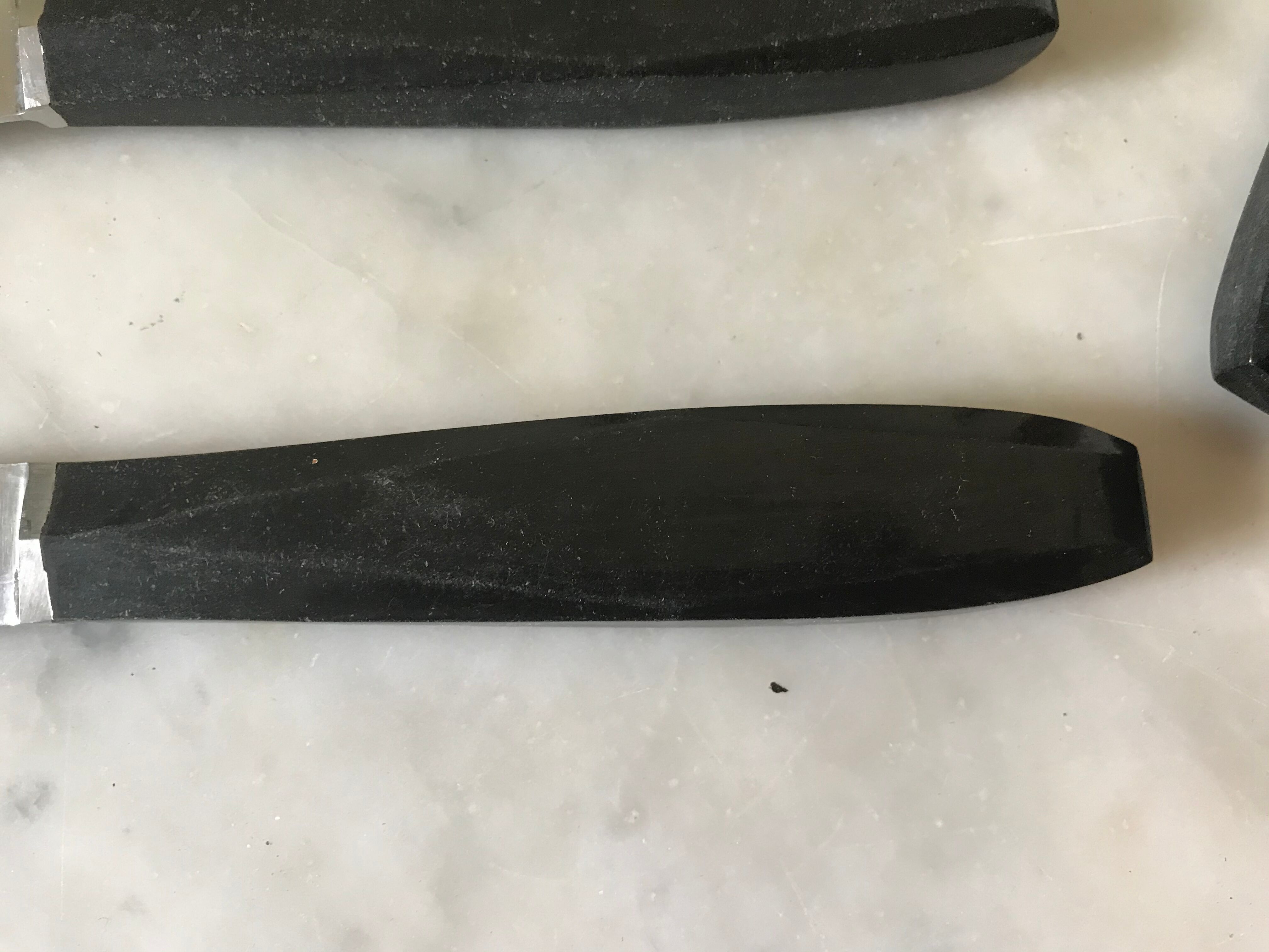 Ebony sleeve knives