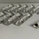 12 vintage crystal knife holders
