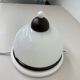 Vintage brown and white wall lamp sconce , 1970s