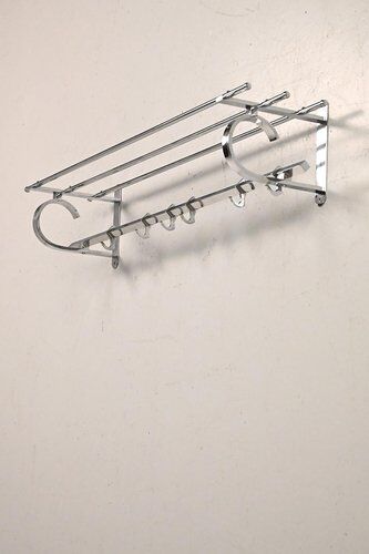 Porte-manteau mural chromé
