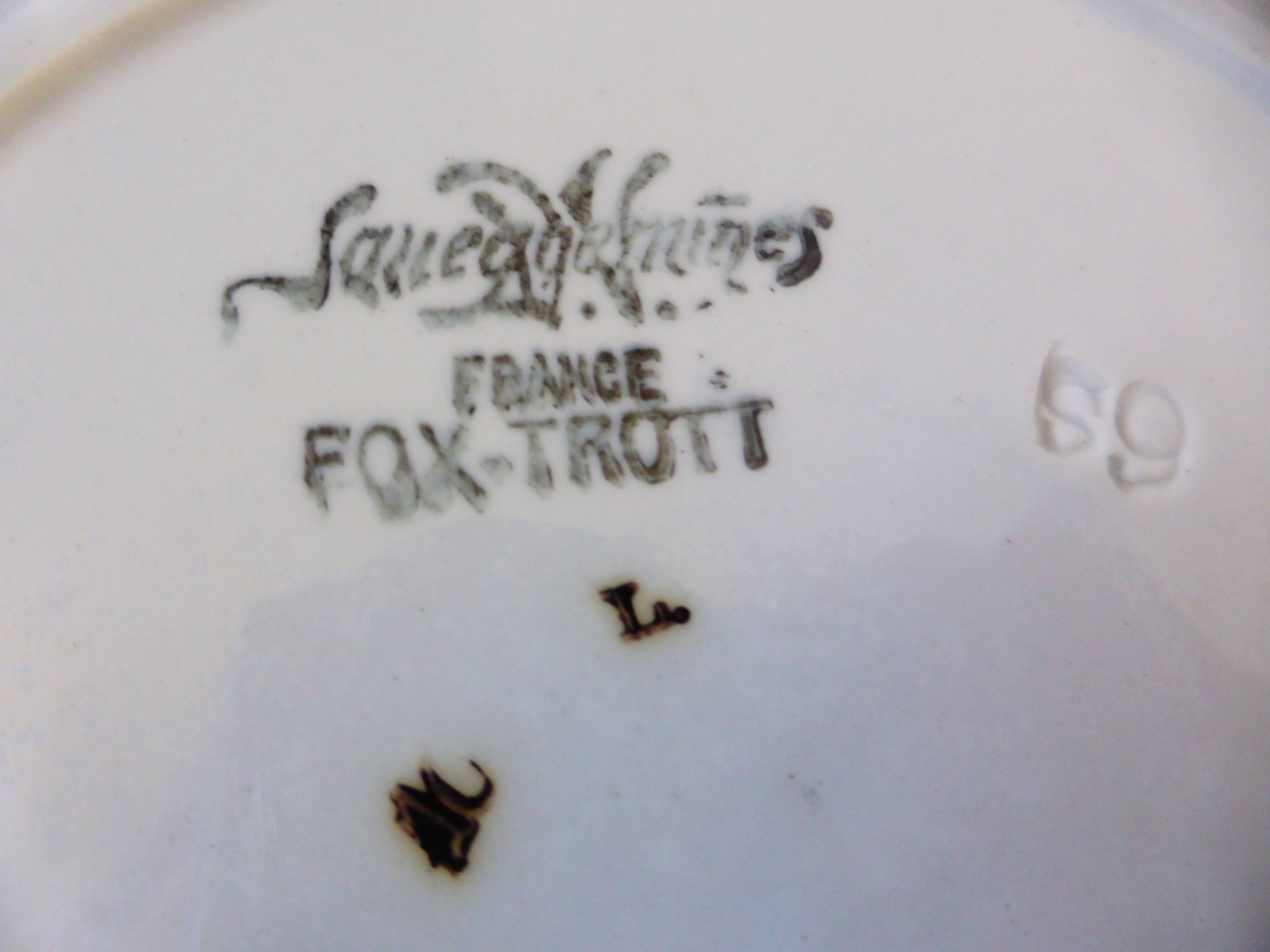 7 Sarreguemines dessert plates model Fox Trott 2106188