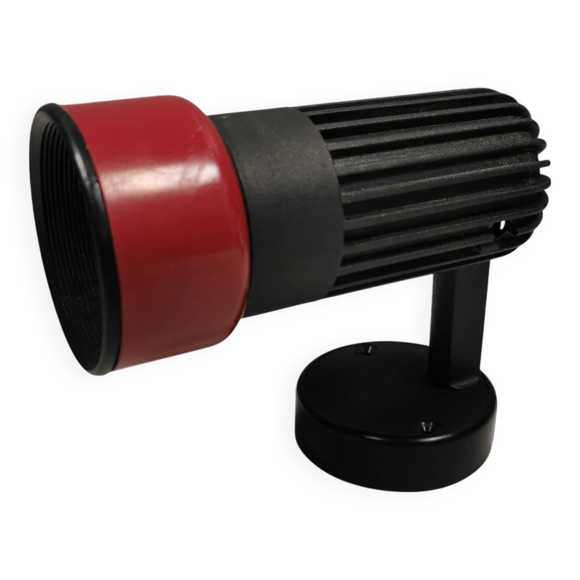 Small vintage wall lamp in hard pressed black and red plastic