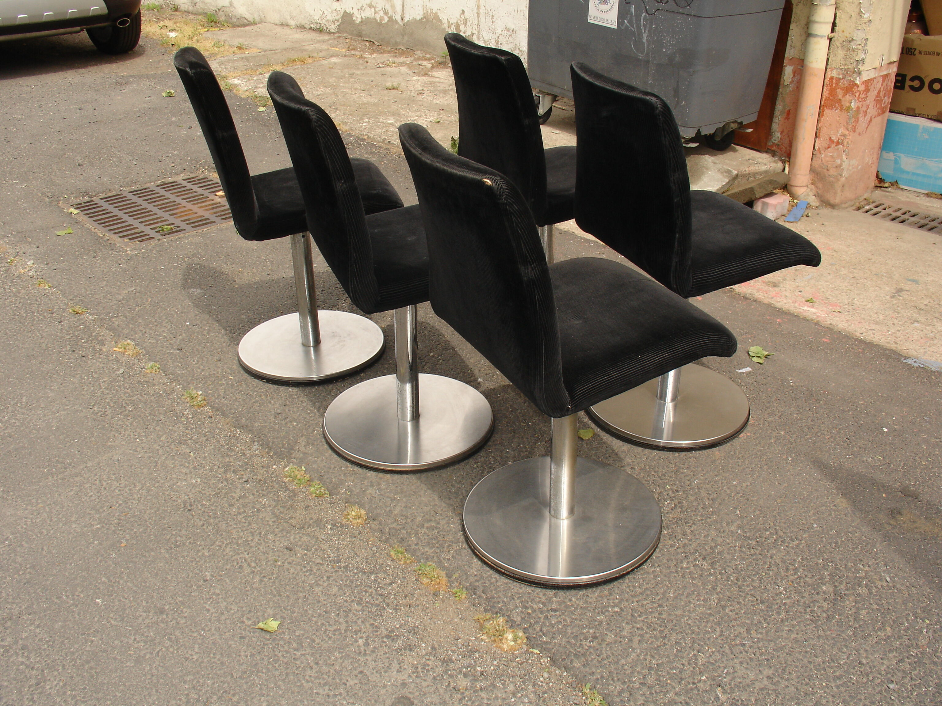 Série de 5 chaises pivotantes vers 1970