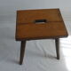 Massive wooden handle stool