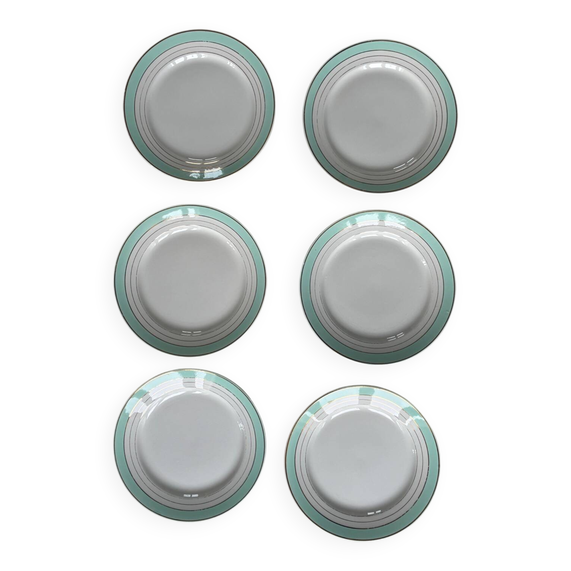 6 assiettes â dessert Lunéville