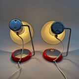 Paire de lampes de table du milieu du siècle, Tchécoslovaquie