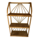 Étagère en rotin vintage 