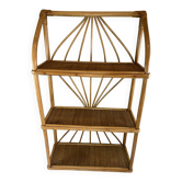 Vintage rattan shelf