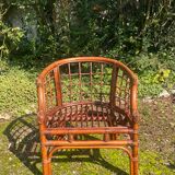 Rattan armchair from the 50s-60s
